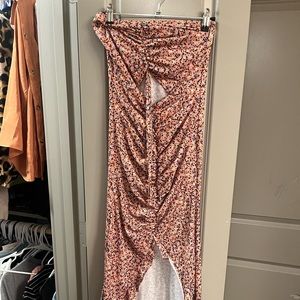 NEW Pretty Little Thing halter dress with slit sized US 6 (medium) never worn